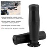 2pcs 7/8in Vintage Rubber Throttle Handlebar Anti-Slip Motorcycle Handle Grip