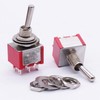 mxuteuk 10Pcs Mini Toggle Switch DPDT 2 Position 6 Pins