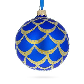 BestPysanky 1900 Kelch Pine Cone Royal Egg Glass Christmas Ornament
