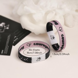 Coprall Daily Bible Verse Bracelets with NFC Christian Scripture Bracelet Jesus Faith Wristbands Religious Daily Devotional Inspirational Gifts for Men Women(Joshua 1:9)