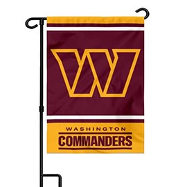 Oflying Commanders Garden Flag Washington Banner Double Sided for Garden Yard Outdoor Window Front Entrance Decor