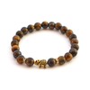 Elephant Bracelet with Natural Stone Beads and Crystal Highlights –