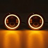 Unbranded Pair 7" Round LED Headlights Hi/Lo Beam H4 Bulbs