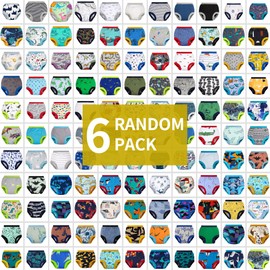 BIG ELEPHANT Random Color Toddler Training Pants 6 Pack, Potty Training Underwear for Boys and Girls, 5-6Y