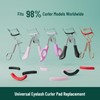 Eyelash Curler Refills with a Heart-Case, 30PCS Colorful Eyelash Curler