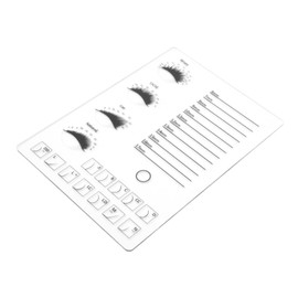 Baluue 1pc Transparent Eyelash Grafting Storage Board Organizer for False Eyelash Display Essential Lash Extension Tool for Beauty Salons and Personal Use