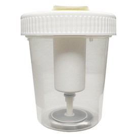 Identify Health Vacuum Urine Specimen Cups with Lids | 250 Pack | 120 ML Individually Wrapped Urine Collection, Sterile, Graduation Scale
