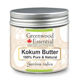 Greenwood Essential Natural Kokum Butter (Garcinia indica) Natural Pure Therapeutic Quality 50 gm (1.76 oz)