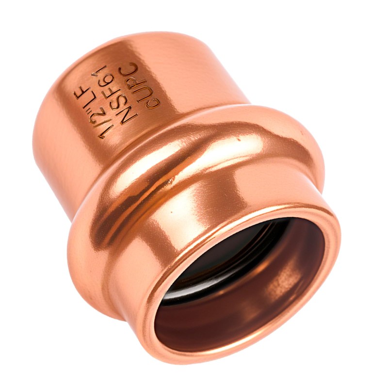 (WDAISY 12 Pack) 1/2 Inch Press End Cap, Copper Pipe