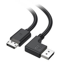 Cable Matters Right Angle DisplayPort 1.4 Cable - 6ft, Support 8K 60Hz, 4K 240Hz (Right Angle DisplayPort Cable 1.4) with FreeSync, G-SYNC and HDR for Gaming Monitor, PC, 6 Feet