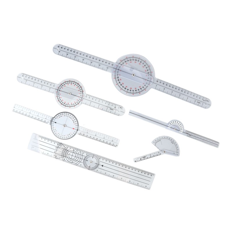 6PCS Medical Goniometer Set 6 8 10inch Multifunction Joint Goniometer