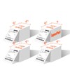 InpourPack 4" x 6" Fanfold Labels Direct Thermal Labels, Shipping