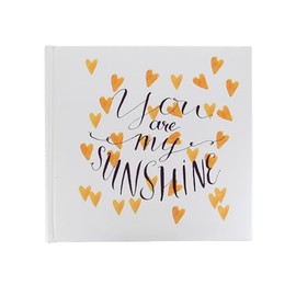 New View Gifts My Sunshine Yellow Heart Photo Album, Holds 120-4"x6" Photos