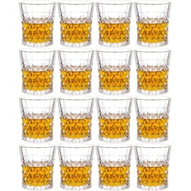 JAIEF 1.7 Oz Shot Glasses Heavy Base Shot Glass, Crystal Cordial Glasses (Set of 16)