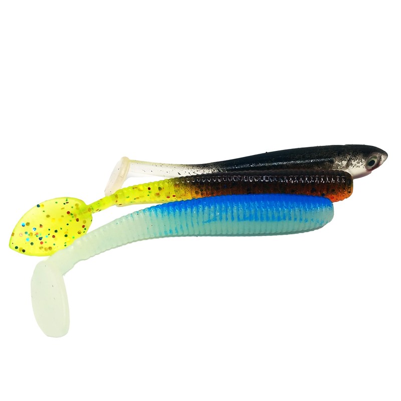 ZWIM ZWIM Dropshot Lures & Ready Rigs Set, 6 Soft