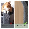 Cat Scratching Carpet Mat, Self-Adhesive Trimmable Cat Climbing Post Covered