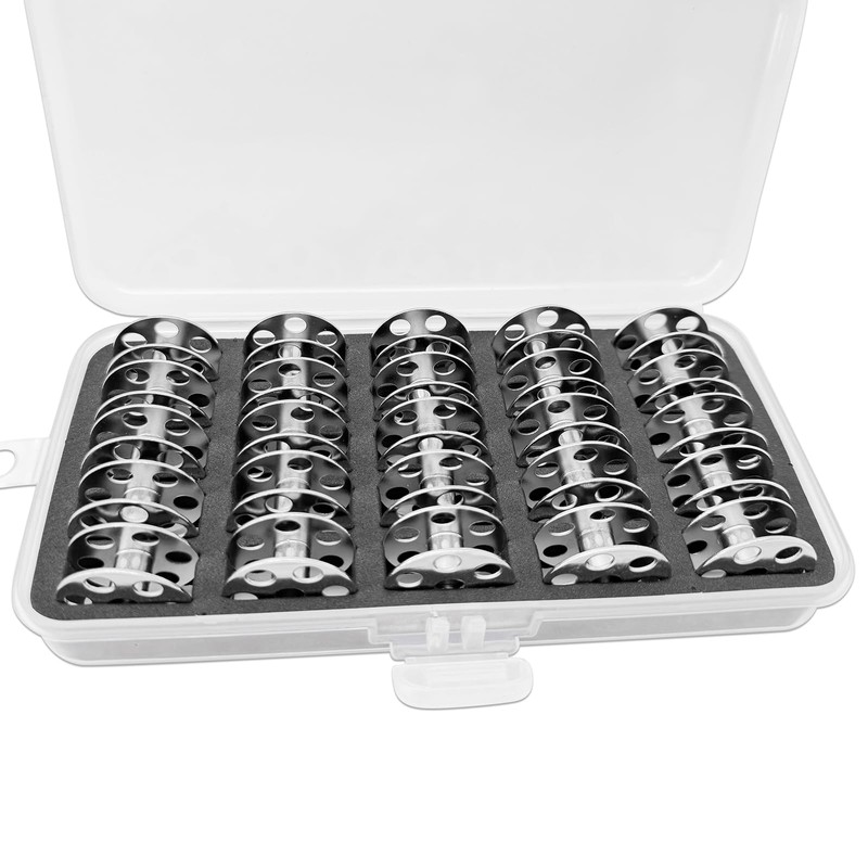 ZhXu Shuo 25 PCS/Box Bobbins with Storage Case Fits for