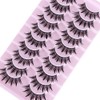 DSLONG 10 Pairs Manga Lashes Wet Look Lashes Effect Cat