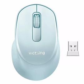 VicTsing Mini Ergonomic Wireless Mouse, 2.4G Quiet Mouse with USB Receiver,...