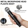 Depusheng DX4 Wireless Microphone, Professional 4 Channels Karaoke Handheld System