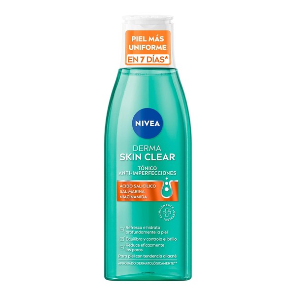 NIVEA Derma Skin Clear Tnico Anti-imperfecciones (200 ml) - Producto