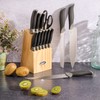 Oster Lindbergh 14 Piece Stainless Steel Cutlery Kitchen Knife Block