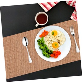 Mobestech 1Pc Bamboo Table Runner Tea Mat and Table Placemat for Home Decor for Tea House and Housewarming