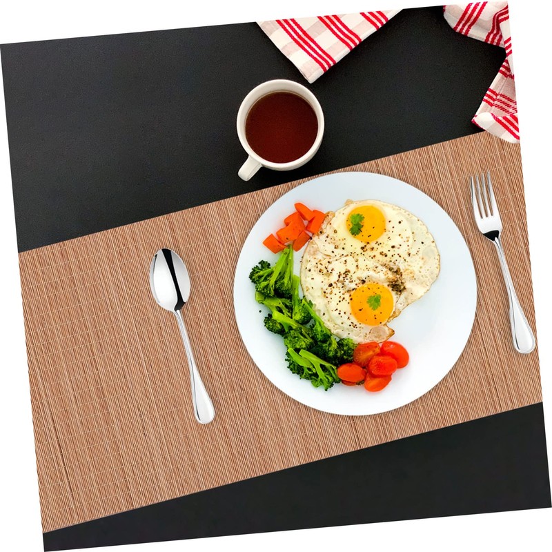 Mobestech 1Pc Bamboo Table Runner Tea Mat and Table Placemat