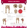 DolliBu I Love You Valentine Plush Brown Llama Hat -