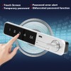 Smart Password Lock Zinc Alloy Touch Keypad Flat Bolt for