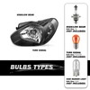SOCKIR Headlight Assembly Fit for 2007-2011 Hyundai Accent, Rainproof Dustproof