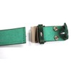 Bell Label Italian Buttero Silver H-Buckle Belt, Made in Japan,