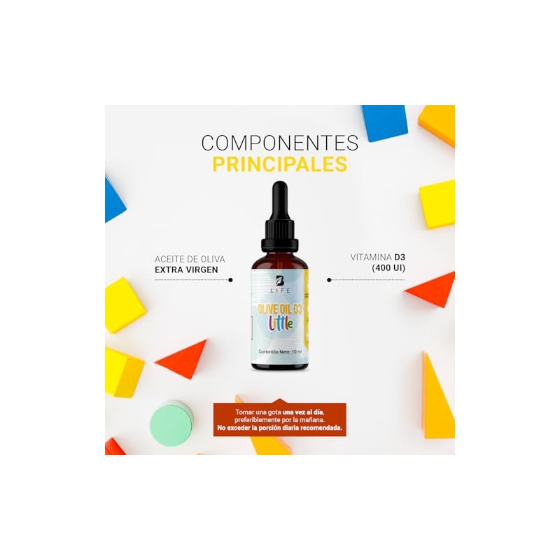 Vitamina D3 300 gotas. 10 ml. Ingredientes naturales. Olive Oil