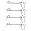 sourcing map 4Pcs 3" Cabin Hook Eye Latch, 304 Stainless