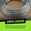 Hangdone Coated Picture Hanging Wire #4 30Lbs 100-Feet, Flexible Steel