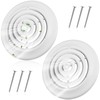 Therwen 1 Piece 8 Inch Round Diffuser HVAC Round Ceiling