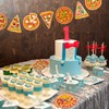 Affrolling 80 Pcs Pizza Party Decorations Cutouts with Glue Point