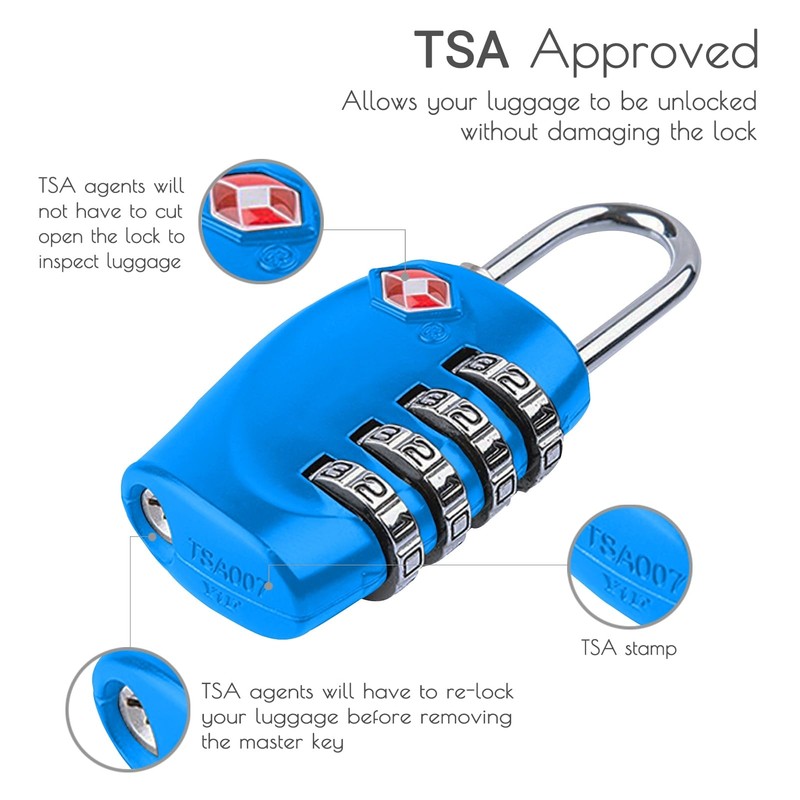 CFMOUR TSA Suitcase Locks - 1, 2, 3, 4, 5,