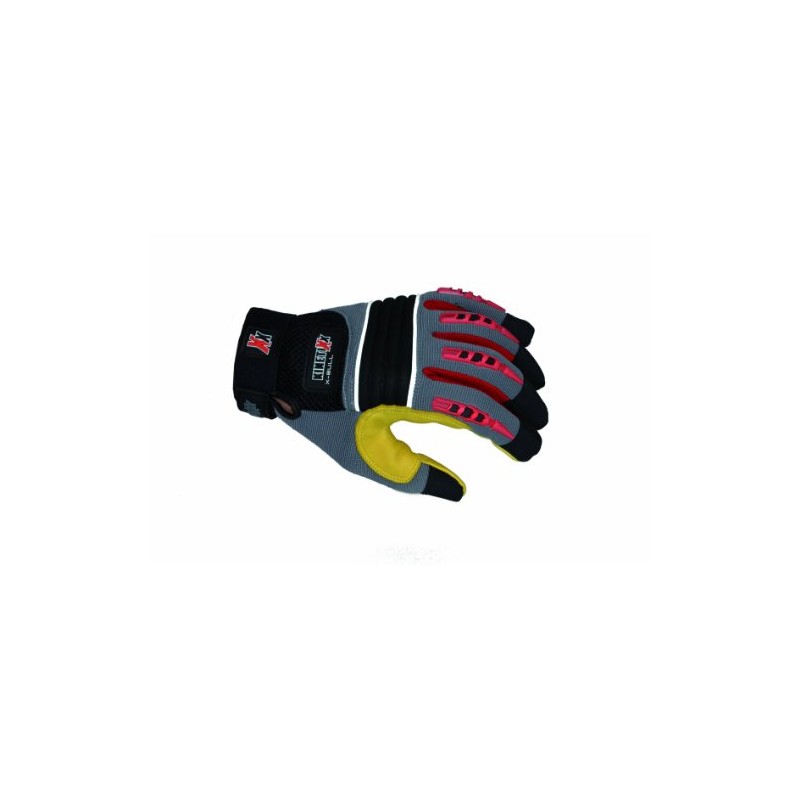 KinetiXx X-Bull 7000-140 Unisex Gloves XXL Grey/Yellow/Red