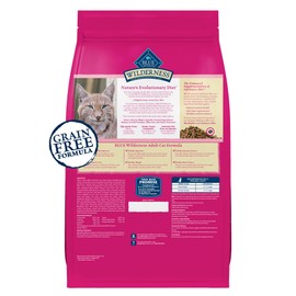 BLUE WILDERNESS Blue Buffalo Wilderness Natural High Protein Grain Free Salmon Dry Food for Adult Cats 11 lbs.