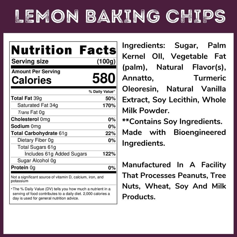 WinCrest Lemon Drop Baking Chips - 1.5 Lb Tub