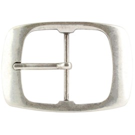 BELTINGER Belt Buckle 5.0 cm | Double Buckle Belt Buckle 50 mm Solid | Pin Buckle | For Interchangeable Belts up to 5 cm Wide, Antique silver