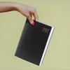2025 Black A4 Day a Page Diary - Hardback Planner