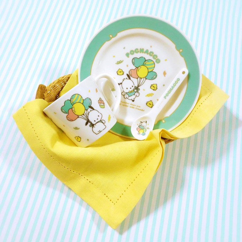 Sanrio 310153 Pochacco 35th Anniversary Plate, Approx. 7.9 inches (20