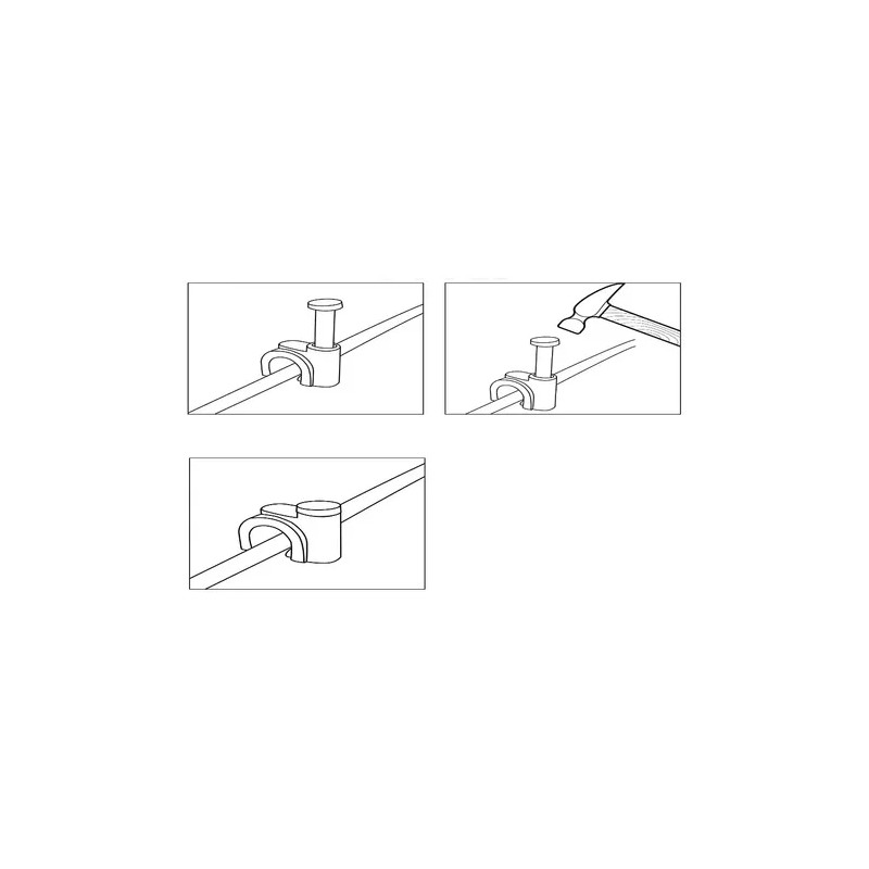 Grapa De Pared Diámetro Interno 5 Mm Altura 6 Mm