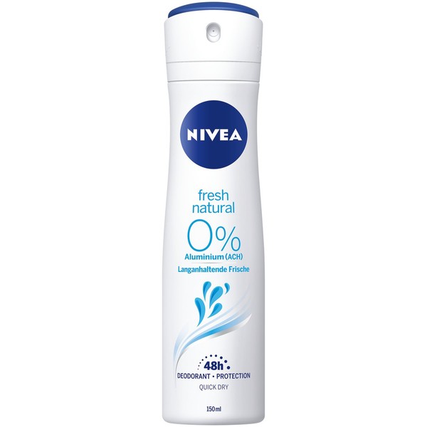 Nivea FRESH NATURAL spray deodorant 0% Aluminum 150ml