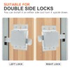 QZATTCAEN Garage Door Side Lock Inside Deadlock for Most Garage
