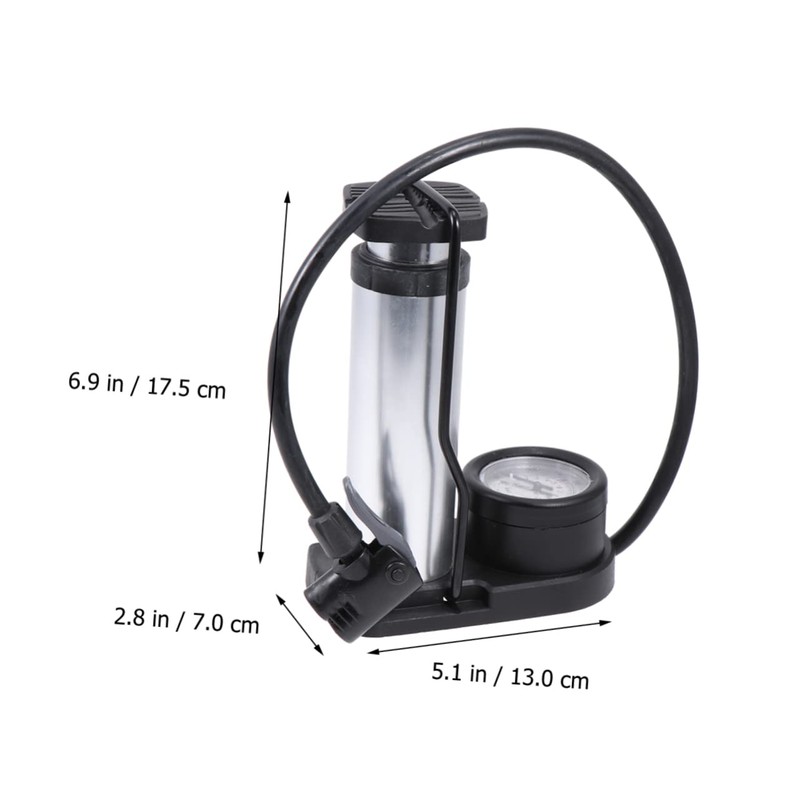 Outanaya Mini Bike Tire Pump Portable Floor Pump High-Pressure Universal