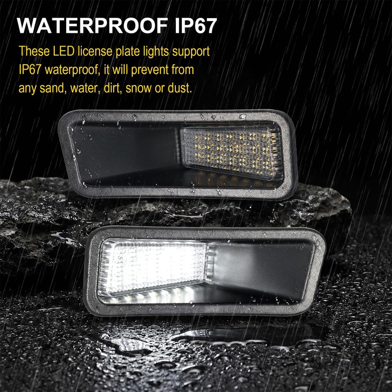 R&F Auto License Plate Lights for Ram 2500 3500 2019-2026