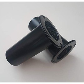 coverandcarry Gas drop vent in Black 75mm x 120mm 2 pack